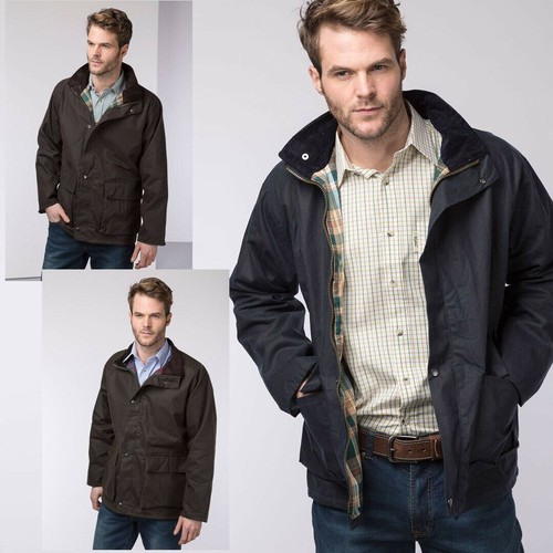 Men wax jacket - wax, cawood
